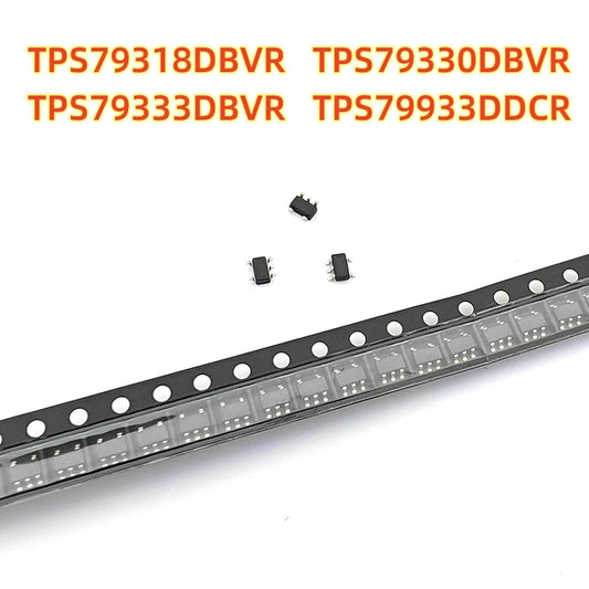 Chip Regulador LDO SMD TPS79318DBVR / TPS79330DBVR / TPS79333DBVR / TPS79933DDCR SOT23-5 - Lote 10 Piezas