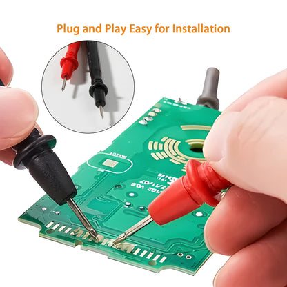 Puntas Prueba Multímetro Universales - Cable Banana Plug a Pinzas Cocodrilo
