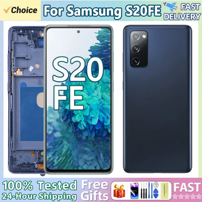 Pantalla AMOLED para Samsung Galaxy S20 FE 4G/5G pantalla LCD montaje de pantalla táctil para Samsung S20 FE G780 G781 reemplazo de pantalla