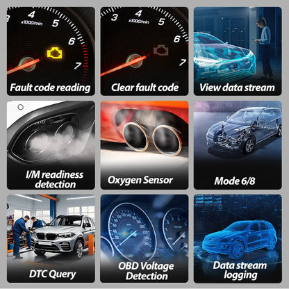 Scanner Automotriz OBD2 T200 - Lector Códigos Motor, Herramienta Diagnóstico Vehículo (Envío US Warehouse)