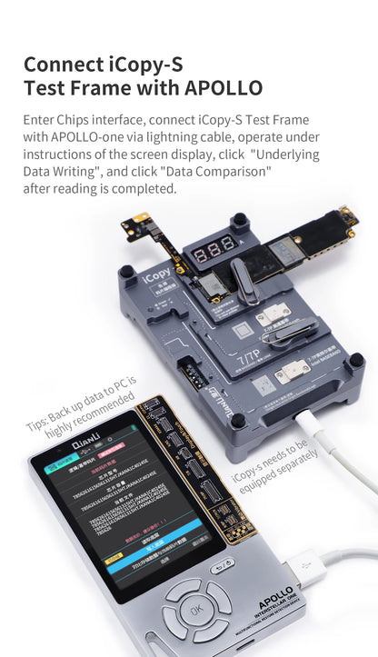 Qianli Apollo interstellar One For iPhone Fixed Photosensitive Original Color Data Line Detection Battery Code Read And Write