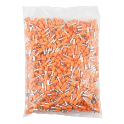 Terminal Tubular Punta Cable Aislado Crimp (E0508/1008/1508/7508/2508) Ferrules Prensado (Pack 1000 Unidades)