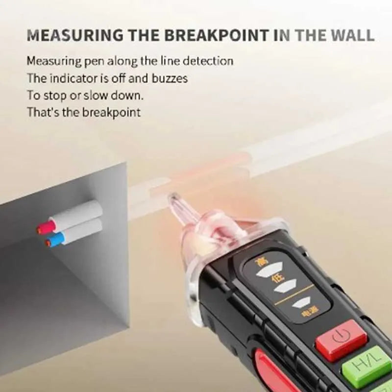 Lápiz Probador Eléctrico Inducido Alta Precisión (Electroprobe/Destornillador Detector Voltaje con Luz)