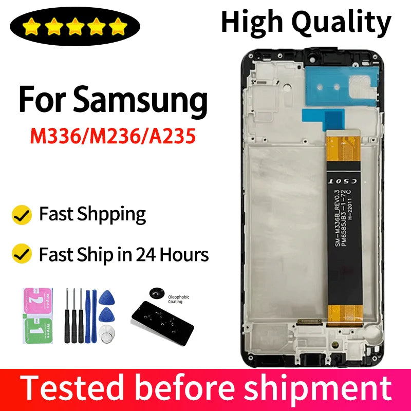 Pantalla A23 4G A235 para Samsung M33 M336B pantalla LCD montaje de digitalizador con pantalla táctil para Samsung M23 M236B pantalla LCD