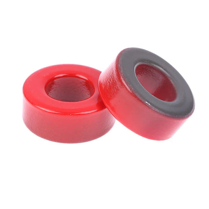Núcleo Ferrita Toroide T106-2 Rojo (Baja Permeabilidad) 27x14x11mm - Lote 5 Piezas