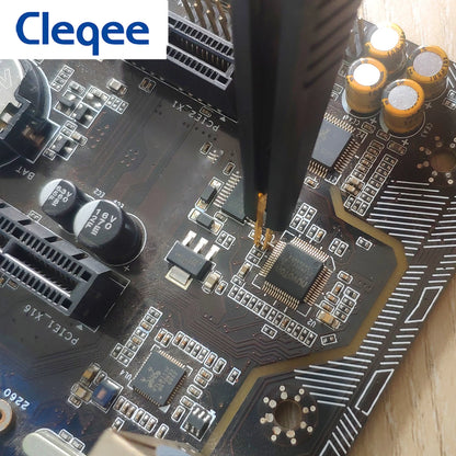 Pinzas Prueba SMD Cleqee P1510 para Componentes LCR Multímetro IC Tester Punta Sonda Cable