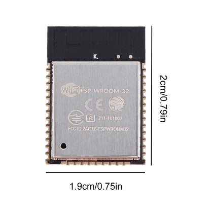 Módulo WiFi Inalámbrico ESP-WROOM-32 / ESP32 / ESP32S / ESP32U (150 Mbps, CPU Doble Núcleo, Sensor Hall)