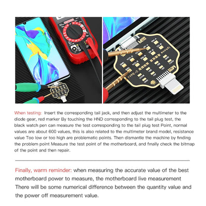 Placa PCB Test Micro USB / Tipo-C - Tester Flex Carga Dock para iPhone (U2) / Android