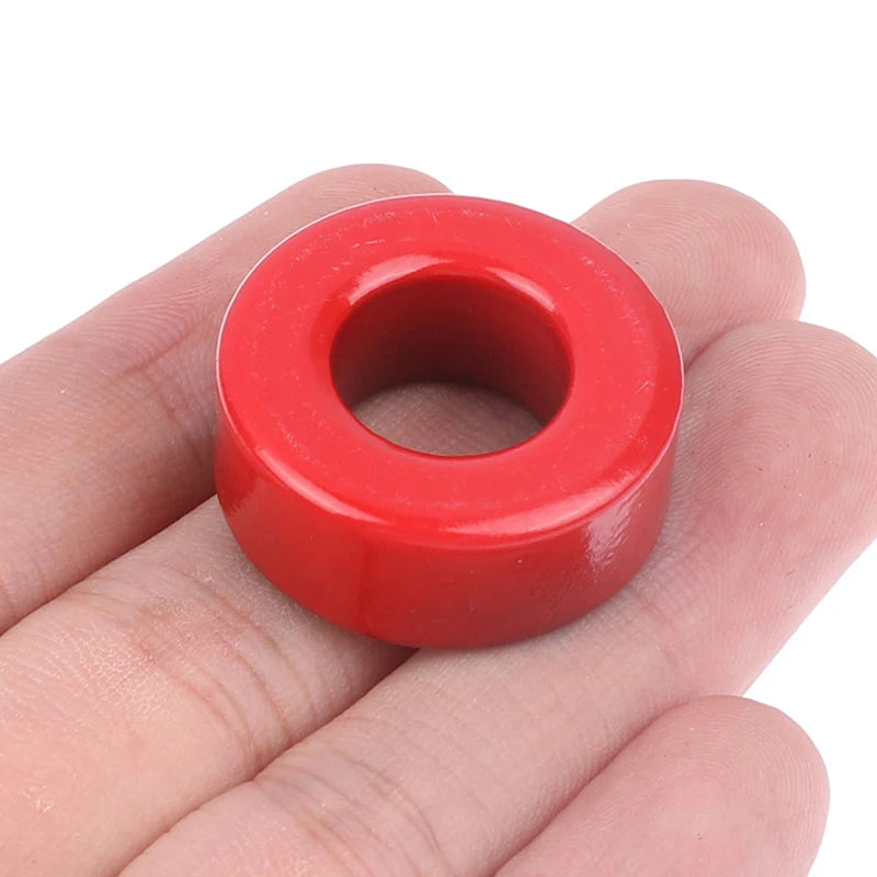 Núcleo Ferrita Toroide T106-2 Rojo (Baja Permeabilidad) 27x14x11mm - Lote 5 Piezas