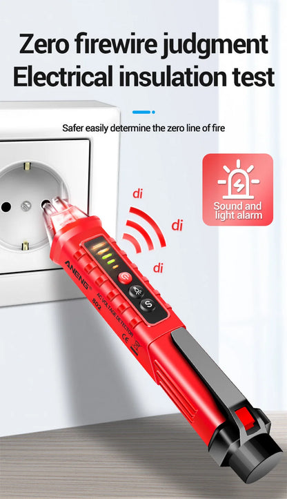 Lápiz Detector Voltaje AC Sin Contacto ANENG VD802 (12V-1000V) Indicador Eléctrico LED