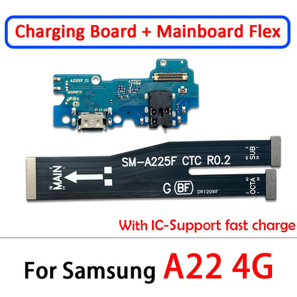 Flex Cable Carga USB para Samsung A22/A32/A42 (4G/5G) - Repuesto Conector Dock (Testado)