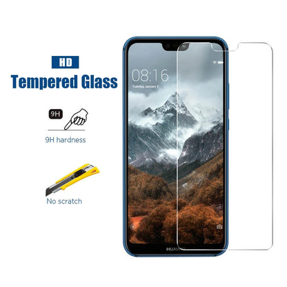3PCS 2PCS Screen Protector for Huawei P30 P40 P20 Mate 20 Lite Y6 Y7 Tempered Glass on Huawei P Smart Z  2019 2021 Nova 5T Glass