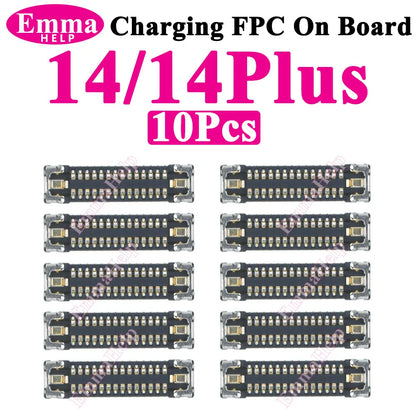 Conector FPC Dock Carga USB en Placa Lógica para iPhone 11-16 Pro Max/Plus/Mini/XS Max (Original, 10 Unidades)