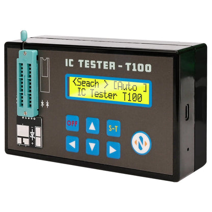 Tester Digital Portátil Recargable LED Circuitos Integrados Transistor Diodo Triodo Detector Chips IC