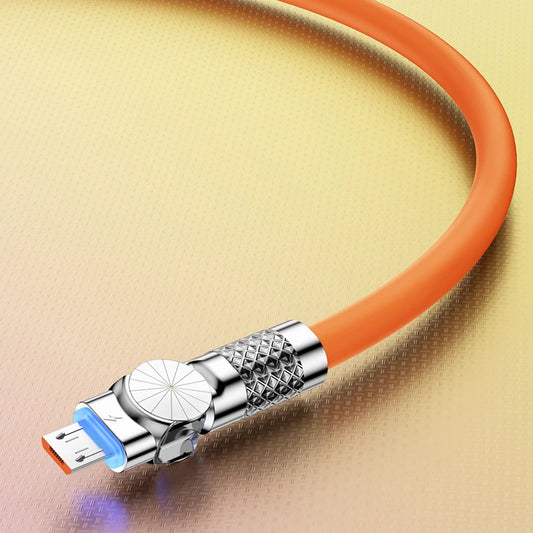 Cable Datos Micro USB Carga Rápida 120W 3A con Codo para Juegos Samsung Galaxy S7/S5/Xiaomi Android