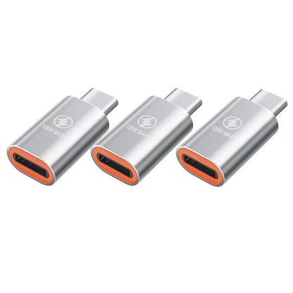 Lote 1-3 Pcs Adaptador Convertidor Carga Rápida PD 120W Lightning Hembra a USB-C Macho para iPhone 15/14/13/iPad/Samsung