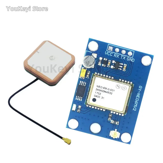 Módulo GPS GY-NEO6MV2 / GY-NEO7MV2 / GY-NEO8MV2 (NEO-6M/7M/8M) con Antena Grande y EEPROM para Control Vuelo MWC/APM2.5 Arduino
