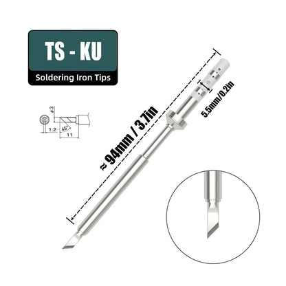 TS101 PINE64 TS100 Electric Soldering Iron Replacement Heater Tips Solder Head Models of Pinecil TS Tip Sting Tin Welding Tool