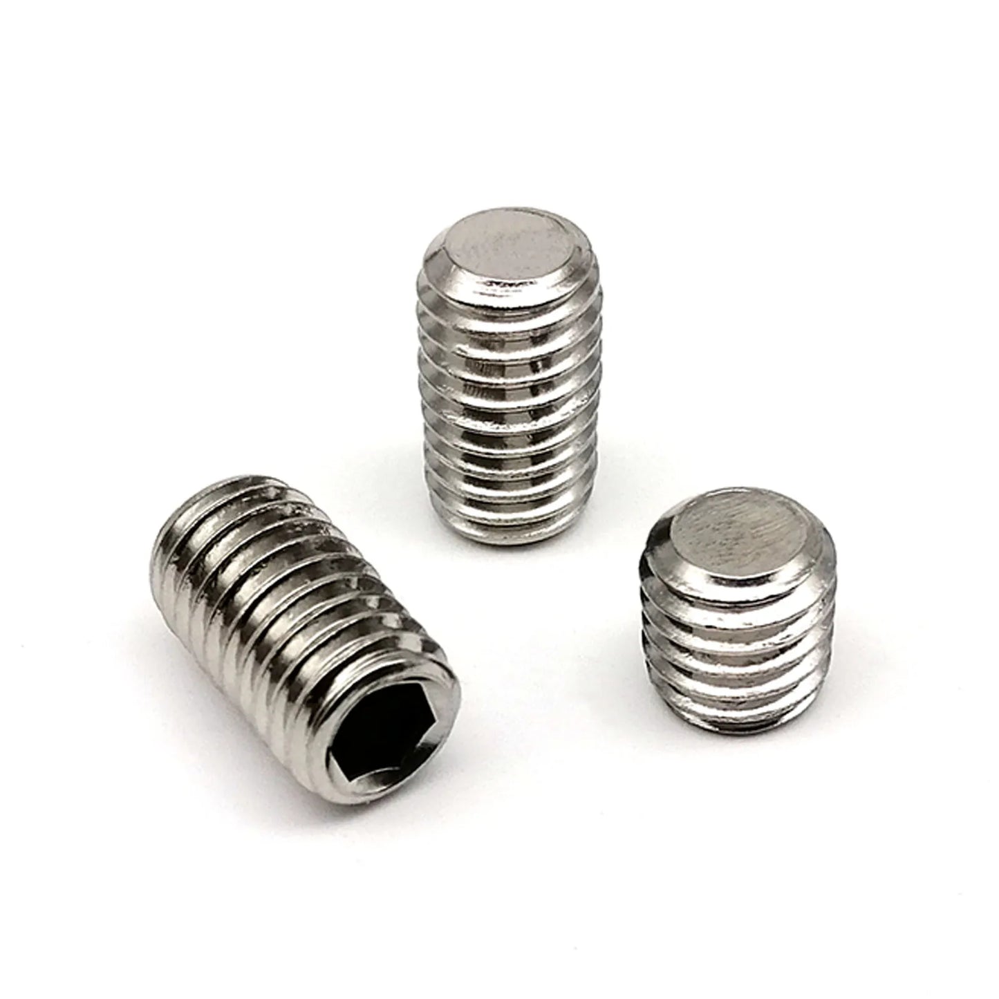 Kit Caja Tornillos Allen Cabeza Plana Hexagonal Acero Inoxidable 304/Negro DIN913 (M2-M8) (500/1500 Piezas)