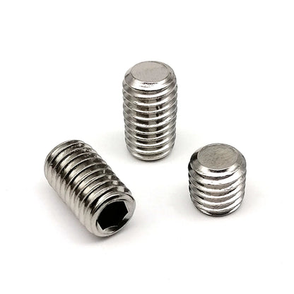 Kit Caja Tornillos Allen Cabeza Plana Hexagonal Acero Inoxidable 304/Negro DIN913 (M2-M8) (500/1500 Piezas)