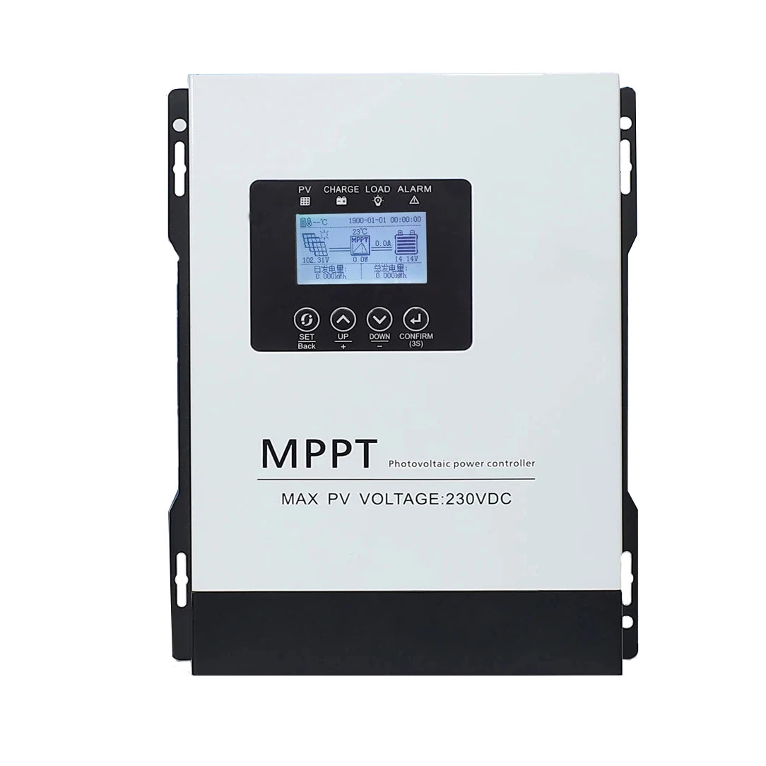 Controlador Carga Solar MPPT 30A-120A Auto 12V-96V Max PV 230V Sistema Panel Solar para LiFePO4/Litio/Plomo-Ácido/Gel