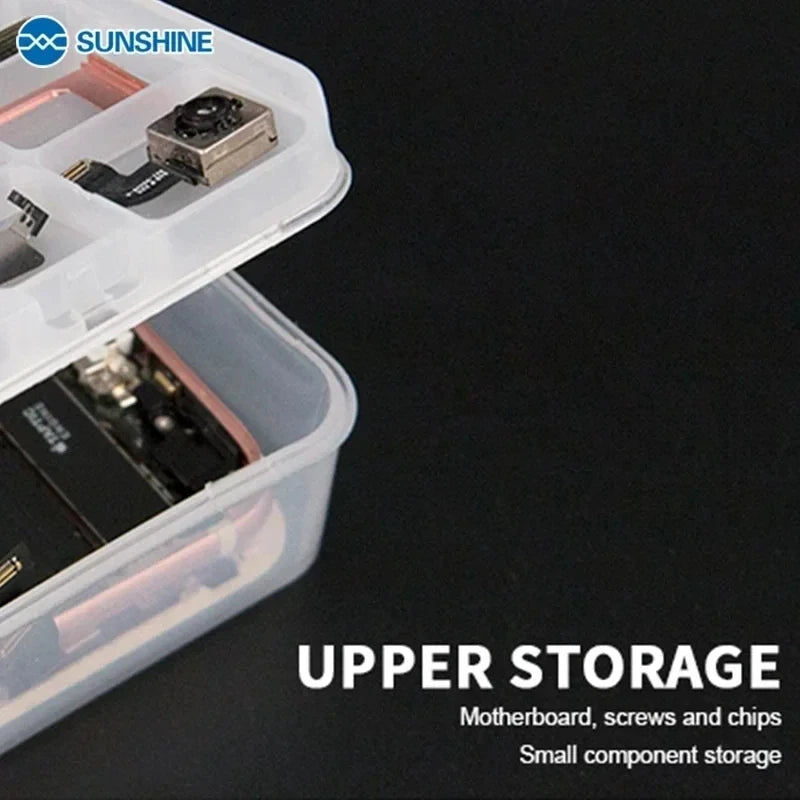 Caja Almacenamiento Multifuncional SUNSHINE SS-001A para Tornillos/Piezas Pequeñas Reparación Móviles/Placa Base