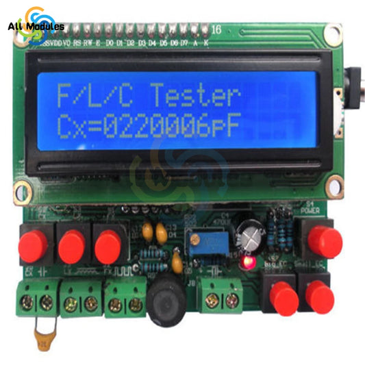 Kit DIY Secohmmeter Digital LCD 1602 Medidor Frecuencia/Capacitancia/Inductancia (Cymometer CF Tester) Permittimeter