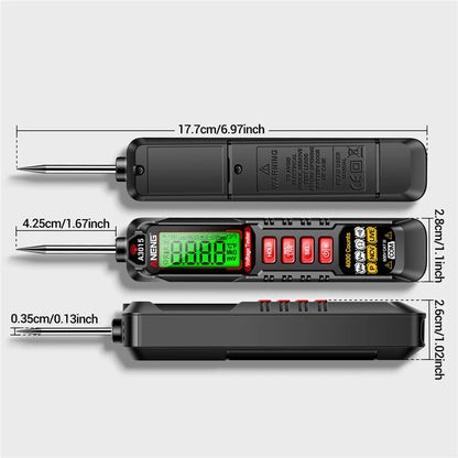 Lápiz Tester Voltaje Digital ANENG HA3015 (4V-600V) - 4000 Cuentas, Inteligente para Electricista/Automotriz