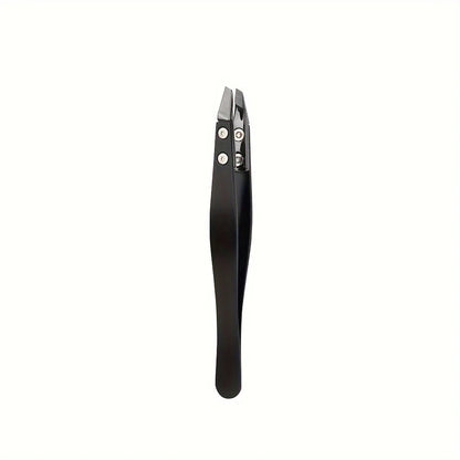 Pinzas Puntiagudas Cerámica Zirconia / Acero Inoxidable Puntas Inclinadas para Cejas/Barba/Pelo/Pestañas