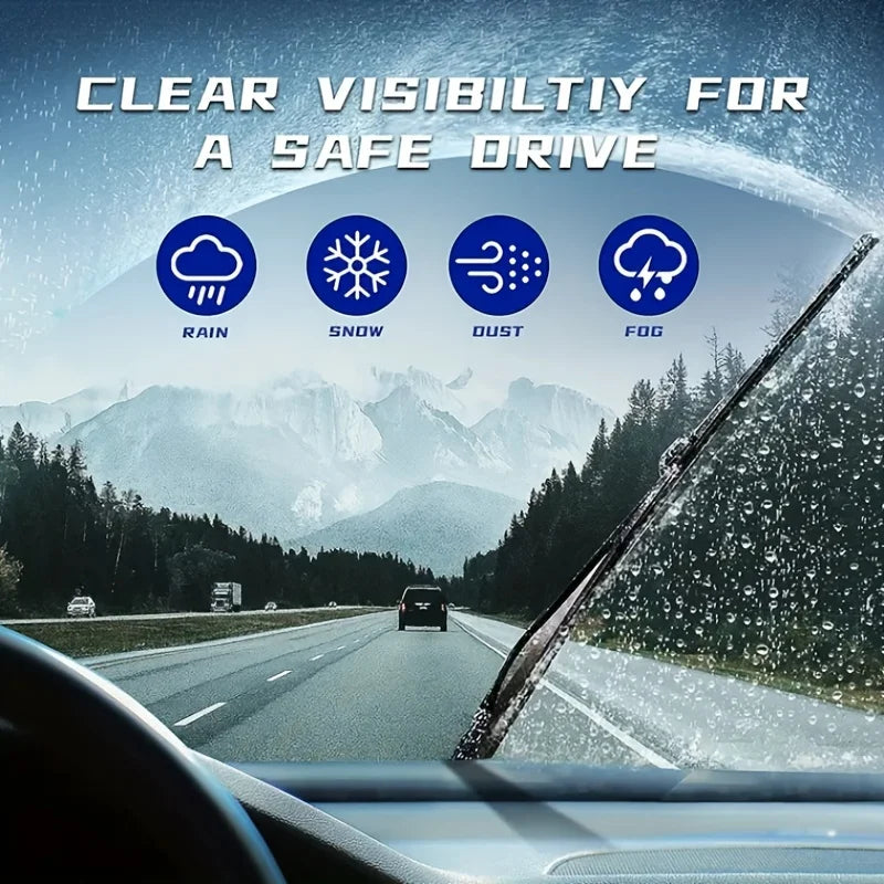 Limpiaparabrisas Auto Goma Suave Sin Hueso Tipo U HD Silencioso Durable para Hyundai ix35 (2010-2015) (24"+16")