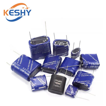 Supercapacitor Farad Tipo Combinación (0.22F-50F, 5.5V) - Unidad (Especificar Valor)