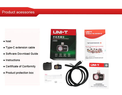 Termógrafo Móvil UNI-T UTi260M para Android (Tipo C) - Herramienta Temperatura Módulo PCB/Electrónico