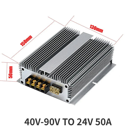 Convertidor Step-Down DC-DC 40V-90V a 24V (5A-50A) / 48V-72V a 24V Estabilizador Regulador Módulo Boost