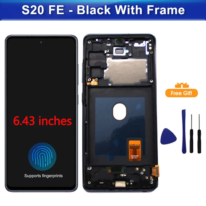 Pantalla AMOLED para Samsung Galaxy S20 FE 4G/5G pantalla LCD montaje de pantalla táctil para Samsung S20 FE G780 G781 reemplazo de pantalla