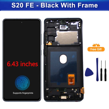Pantalla AMOLED para Samsung Galaxy S20 FE 4G/5G pantalla LCD montaje de pantalla táctil para Samsung S20 FE G780 G781 reemplazo de pantalla