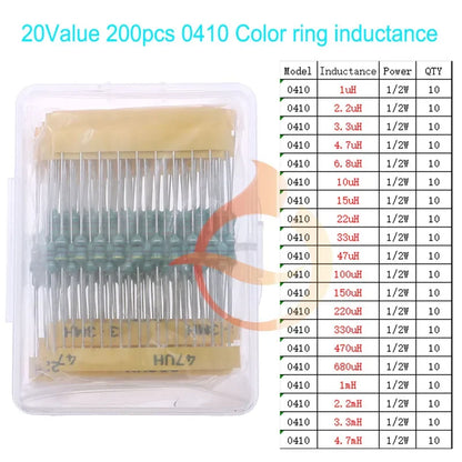 Kit Surtido Inductores SMD/DIP - Varios Valores (2.2uH a 100mH)