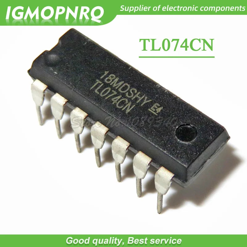 Lote 10 Pcs Amplificador Operacional JFET Input Bajo Ruido TL074CN (TL074) DIP-14 Original