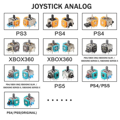 Joystick Analógico 3D DATA FROG Repuesto para Control PS5/PS4/Switch Pro/Xbox One Thumbstick Reparación Accesorios (2023)