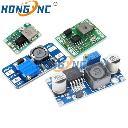 Módulo Fuente Alimentación Estabilizada Ajustable Boost/Buck DC-DC 2A/3A (LM2596S / MT3608 / MP1584EN)
