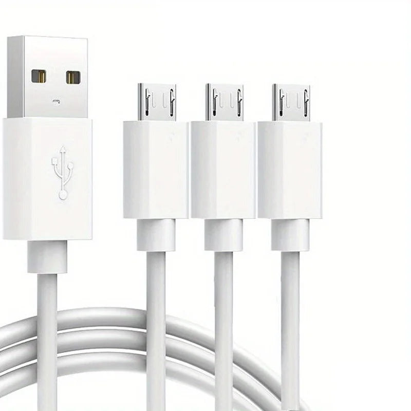 Cable Carga USB A a Micro USB (1 Metro / 3 Pies) (Pack 3 Unidades)