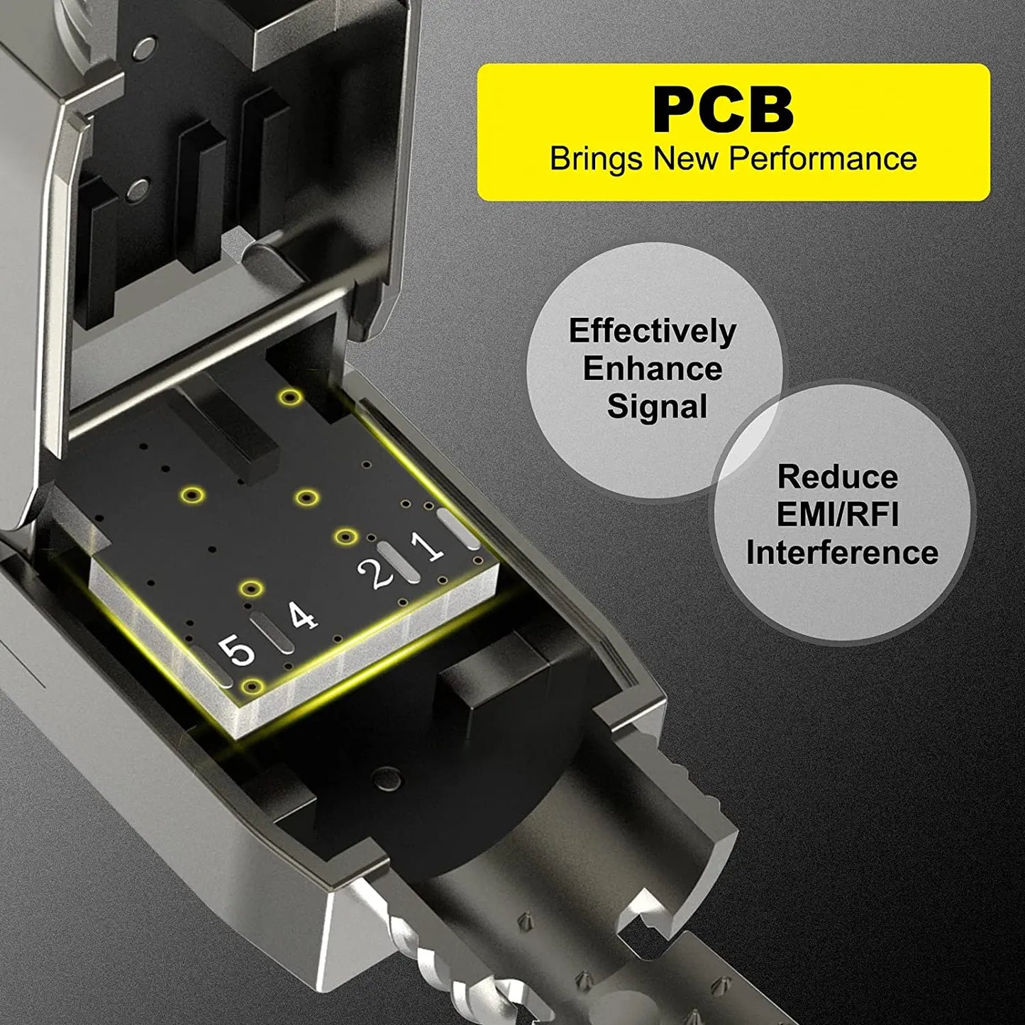 Conector RJ45 Industrial ZoeRax (Cat8/Cat7/Cat6a) Tool-Free Blindado Terminación Modular (1 Unidad)