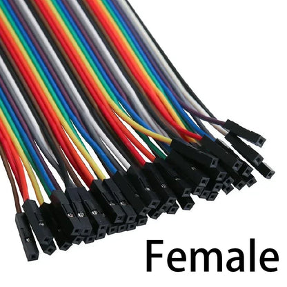 Cable Jumper Dupont (40 Unidades) Macho-Macho / Hembra-Hembra / Macho-Hembra para Arduino DIY Kit