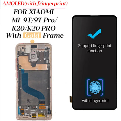 6.39'' Super Amoled Display For For Xiaomi Mi 9T Mi9T Pro LCD Display Touch Screen Digitizer Assembly For Redmi K20/K20 Pro LCD