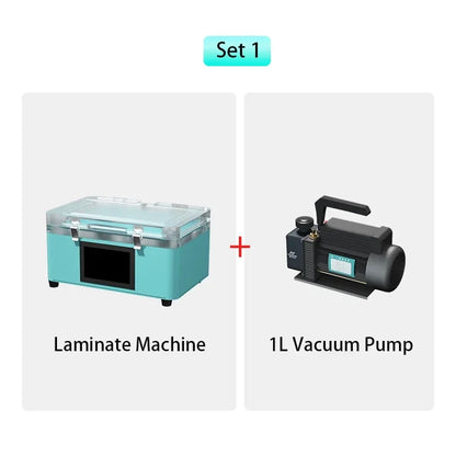 Máquina Laminadora Vacío Nasan NA-SUPA Lite + Removedor Burbujas NA-B2 + Separador NA-SP23 Ultra para Pantalla LCD Plana/Curva Reparación