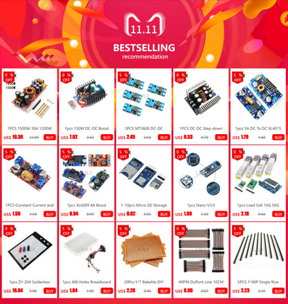 Lote 10 Pcs Módulo Convertidor Buck LM2596 DC-DC 3.0-40V a 1.5-35V Step-Down