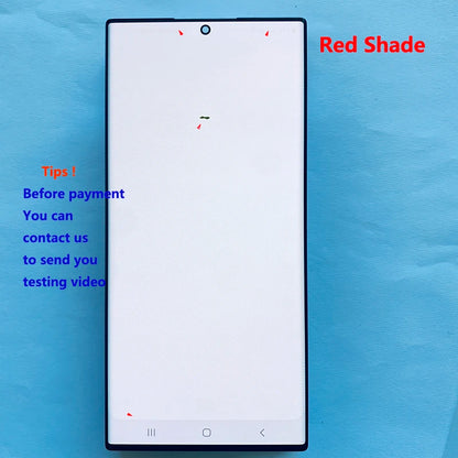 Pantalla 6.8" Super AMOLED con Marco y Digitalizador Táctil para Samsung S22 Ultra (S22U/S908B/S908U) (Con Defecto Estético)