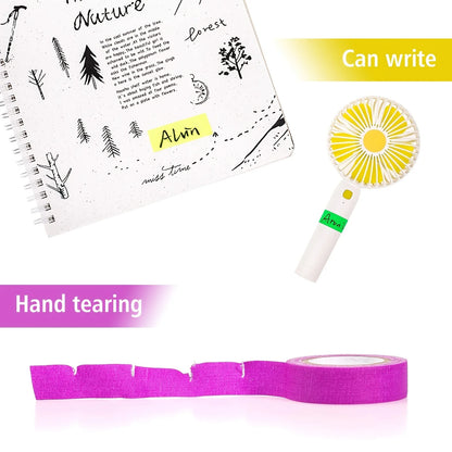 Cinta Tela Neón Fluorescente Gaffer (Brilla Oscuridad UV Blacklight) para Fiesta/Manualidades (Pack 6 Rollos)