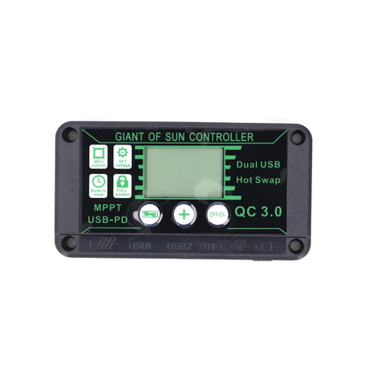 Controlador Carga Solar MPPT 10A-100A 12V/24V Max PV 50V Regulador Panel Dual USB Auto Display