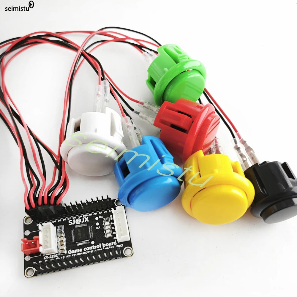 Kit DIY Joystick Arcade (Copia Sanwa) para Neo Geo/Raspberry Pi/XBOX360/Android/PS3 (Controlador USB Zero Delay)