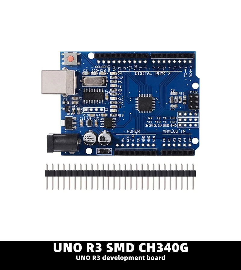 Placa Desarrollo UNO R3 (Oficial ATMEGA16U2 / WiFi R3 ATMEGA328P CH340G) compatible WeMos ESP8266 (con Caja)